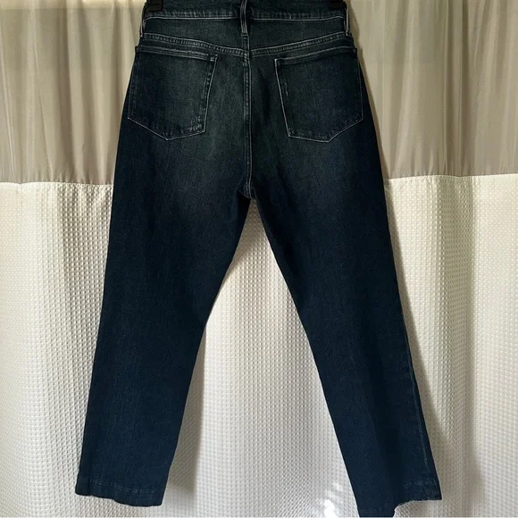 Frame Denim Women's Le Nouveau Straight Deep Indigo Ankle Jeans Size 32 - Picture 10 of 10